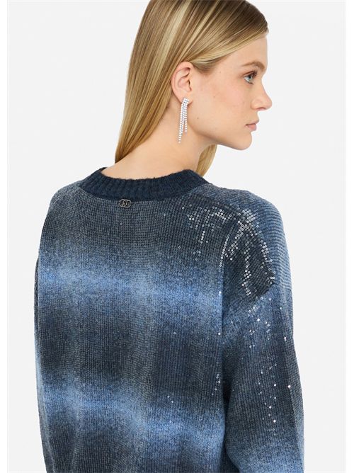 Maglia con paillettes LIU JO | MF5380MA14R/S9473
